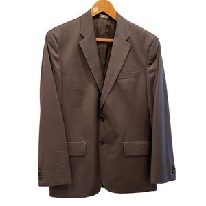Banana Republic 100% Wool Blazer Jacket Brown 40R Classic Two Button